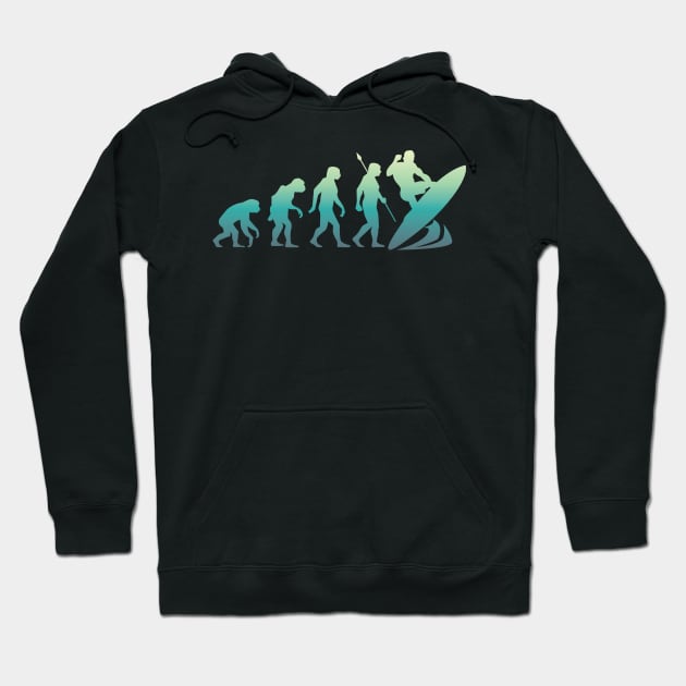 Surfer Evolution Hoodie by avshirtnation